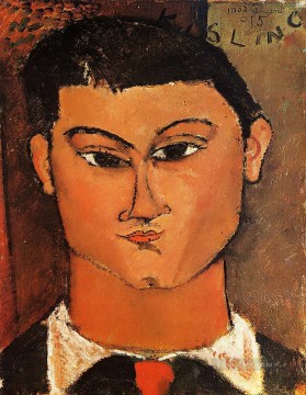  1915 Painting - portrait of moise kisling 1915 Amedeo Modigliani
